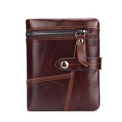 China 2018 New Arrival Custom Men's Business Card Holder Genuine Leather NO Business Wallet for sale