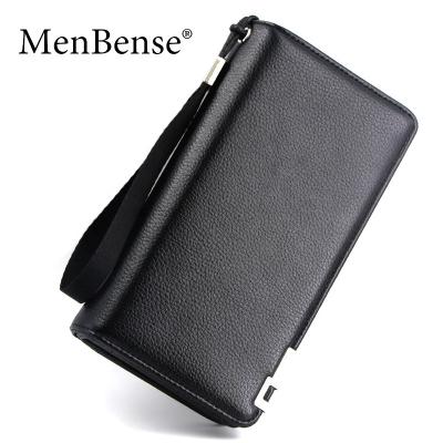 China MenBense Men's NO Clip Large Capacity Clutch Bag Fashion Phone Case Wallet For Male for sale