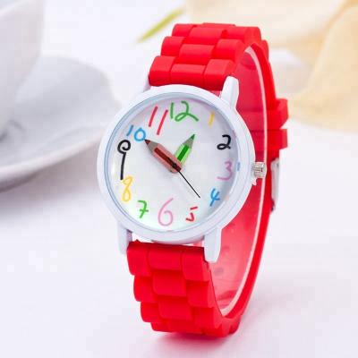 China Chronograph Women Gender Fashion Watch Female Candy Color Quartz Watches Silicone Popular Wrist Watch For Woman for sale