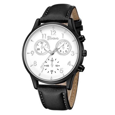 China Chronograph Geneva New Arrival Fashion Leather Wristwatch Men's Ultrathin Watches for sale