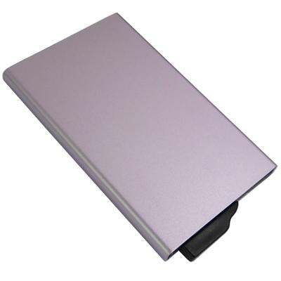 China Fashion Aluminum Rfid Blocking Credit Card Holder Anti Theft Rfid Blocking Mini Slim Credit Cards Case Wallet for sale