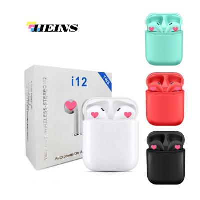 China Earbuds Amazon BT 5.0 Luxury Earbuds Earbuds i12 i12s Radio Waterproof Sports Earphone Memory With Charger Box TWS i12 Earbuds for sale