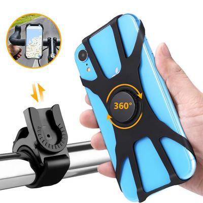 China Amazon Hot Sale Adjustable 360 ​​Degree Handlebar Bicycle Phone Holder Bike Cell Phone Mount Clip Holder for sale