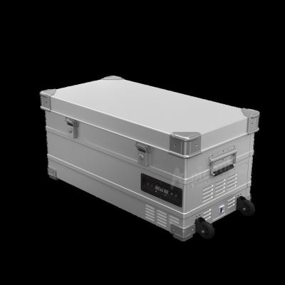 China Portable Car Freezer APP Use DC 12v 24v AC Car Freezer Refrigerator / Alpicool AL42 Mini Home Dual Use Aluminum Case Fridge for Car Travel for sale