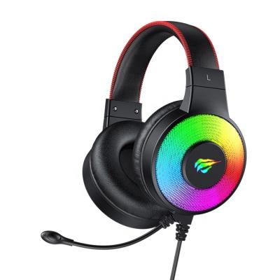 China H2013D Havit 3.5Mm Earphone Gaming Headset Headphones On Ear Auriculares Game RGB Gaming Headphones With MIC for sale