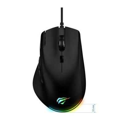 China Ms957 Havit Gaming Gaming Mice Ergonomic Computer RGB Chromatic Cable Optical Mouse For PC Gamer for sale