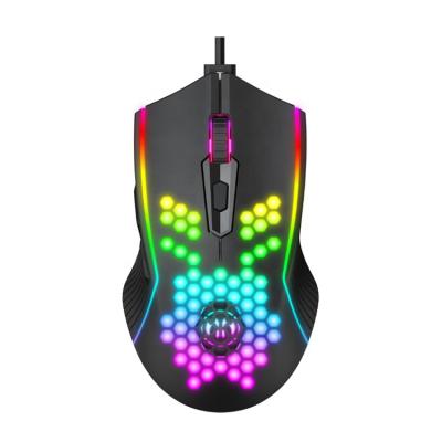 China Custom Hr-Ms103 Havit Coloful Led Backlight Computer Gamer Optical Computer Wired Gaming Mouse for sale