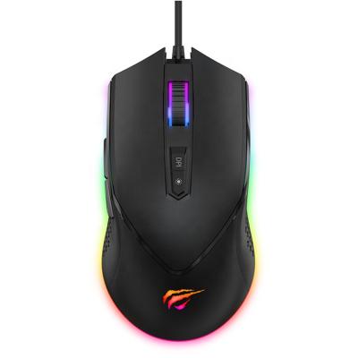 China HAVIT MS814 Dual Mode Programmable Gaming Mouse Device Mouse Gaming Ergonomico Ergonomico Multi PC Led Honeycomb Holes Gamer Gaming Cable Mouse for sale