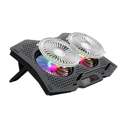 China 9-17 Inch F2072 Havit Laptop USB Cooling Pad Wired Cooler RGB Gaming Stand Fan For Gamer for sale