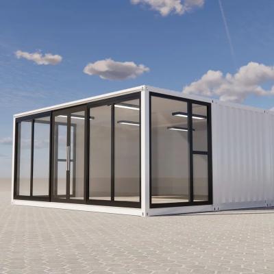 China Modern Fireproof Waterproof Galvanized Steel Prefab Container For Easy Living Assemble Modular Case Folding for sale