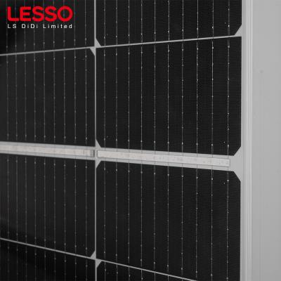 China Lesso Hi-tech 132 Cell 600W 650W Half Cut Off Solar Panel 10Kw Off Grid Solar System For Industry 210mmx210mm for sale