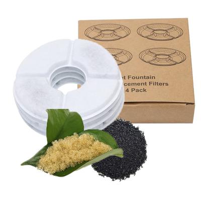 China 4Pcs/Pack Auto Activated Carbon Filters Replacement Filters For Cat Fountain for sale