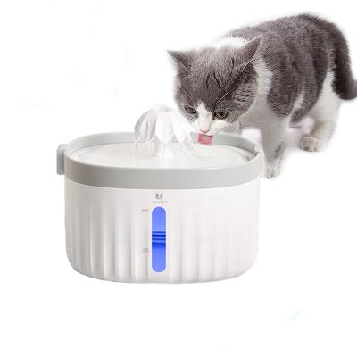 China New Fashionable Designed Feeding Drinking Dispenser 2L Auto Smart Water Cat Drinker Pet Fountain Dog Feeder Automatic Red Blue White for sale