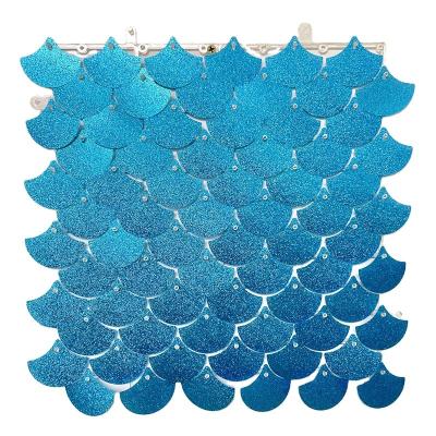 China Not Easy To Fade Wall 64 Pcs 8 Ft High Quality Acrylic Shimmer Wall Sequin For Wedding Decoration for sale