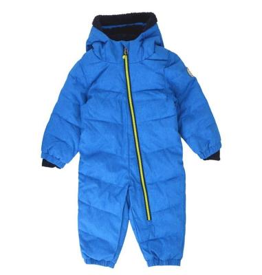 China Stock-ware Baby Blue Breathable Rompers Winter Fleece Striping Kids Suits For Kids Boys for sale