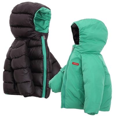 China Anti-wrinkle positive and negative wear reversible cotton down padded fabric for kids winter baby jacket for sale