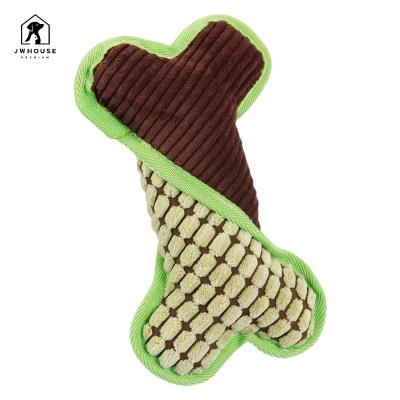 China Sustainable Dog Plush Toy Cute Squeak Toys Stuffed Bones Soft Chew Toys For Medium Small Dogs Reduces Damage To Sofa Shoes for sale