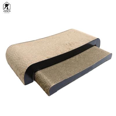 China Viable Cat Scratcher Cardboard Corrugated Paper Cats Scratch Board Grinding Nails Cat Scratcher Toy Interactive Protective Furniture 4 for sale