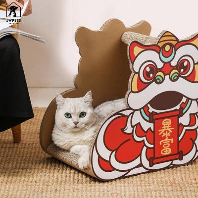 China Cat Scratching Pad Sleeping Bed viable Toy Cat House Wear-Resistant Furniture Scraper durable Cat Scratcher Cardboard interactive for sale