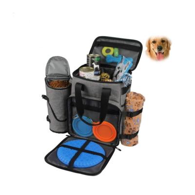 China Sustainable Airline Approved Soft Sided Folding Food Dog Travel Bag For Puppy for sale