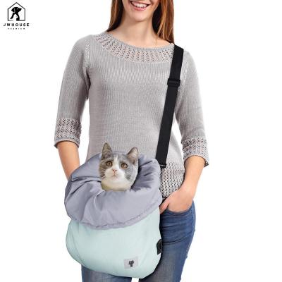 China Sustainable Dog Carrier Bags Carry Travel Bag For Cat Carrier Bags For Small Dogs Adjustable Chat Pet Sling Backpack For Dog Protector for sale