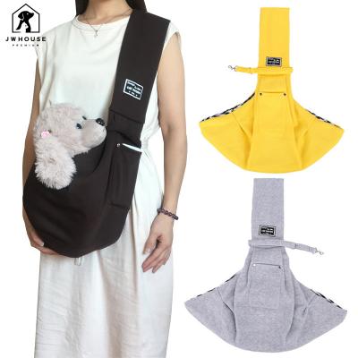 China Front Pocket Carrier Dogs Cats Tote Bag Portable Breathable Messenger Strap Padded Sling Free Viable Dog Puppy Pet Carrier Hand Bag for sale