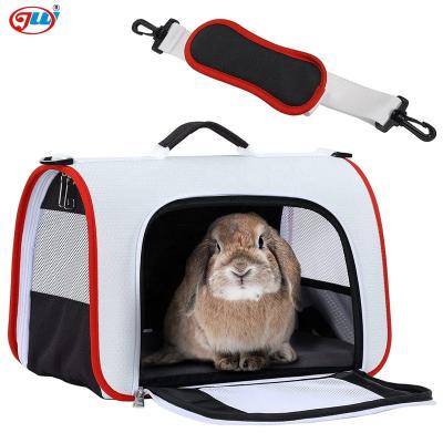 China Sustainable Pet Carrier, Airline Approved Soft-sided Portable Small Animal Travel Washable Bag, Removable Soft Mat Locking Safety Zippers for sale