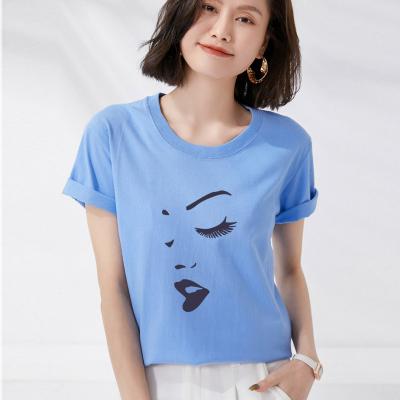 China Anti-wrinkle factory price fashion high quality soft comfortable women custom made t-shirt for sale