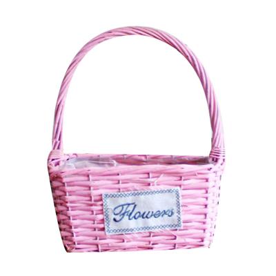 China Fashionable and simple sustainable hand - woven baskets are widely used for decorative gift baskets for sale