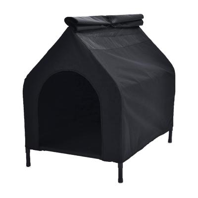 China Large Size Travel Pet House Dog Bed with Metal Shelter Pet Beds Pet Cribs Luxury Portable Outdoor High Frame Dog Bed for sale