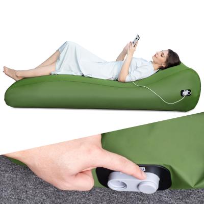 China With Emergency Power Strip Modern Style Air Camping Sturdy Automatic Inflatable Sofa Luxurious Sleeping Bag for sale