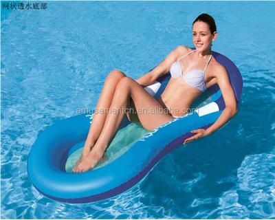 China Inflatable Play Equipment Water Sofa PVC Inflatable Air Sofa Beach Chairs for sale