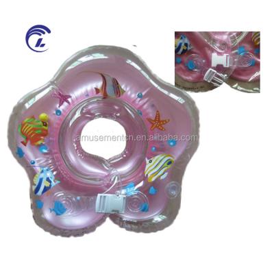 China Cheap Inflatable Neck Ring Lower MOQ OEM Baby Neck Float Newborn Infant Swim Ring for sale