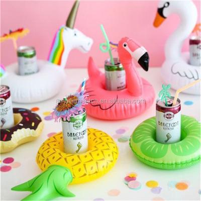 China Cheapest Lower MOQ Child Inflatable Printing Anima Toys Buckets With Logo, Yellow Duck Unicorn Coolers, White Horse Pegasus Stands for sale