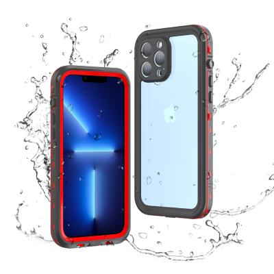 China Shockproof IP68 2M TPU PC Material Water Proof Waterproof Shockproof Cell Phone Case Mobile Clear Back Cover For iPhone 13 pro max for sale