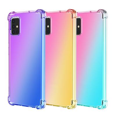 China Gradient G86 Mobile Phone Shockproof Colorful Anti-fall Soft Funky Tpu A73 Clear Mobile Bags For Samsung A53 5G for sale