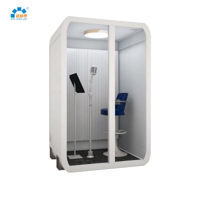 China Customized Acoustic Mini Recording Booth Music Desk Telephone Studio Soundproof Meeting Booth for sale