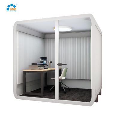 China Modern Simultaneous Portable Studio Simultaneous Desktop Drum Performer Privacy Booth Metal Soundproof Telephone Booth for sale