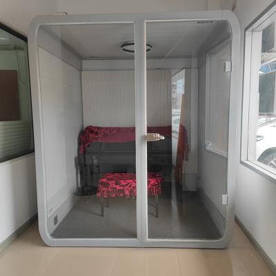 China Office Indoor Silence Booth Radio Noise Insulation Telephone Studio Booth Soundproof Room for sale