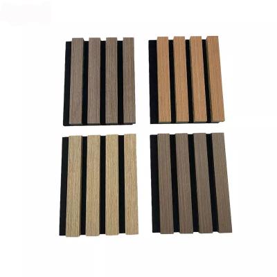 China Contemporary Decorative Wood Veneer Slat Ceiling Wall Panels for sale