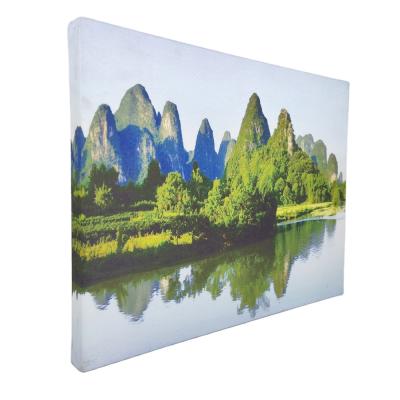 China Contemporary Printed Art Muffler Cotton Wall Hanging Fabric Acoustic Panel for sale