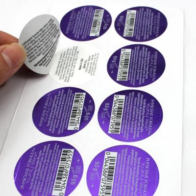 China Custom Adhesive Multi Layers Round Double Multi Layer Label Sticker Peel & Read Candy Honey Bottom Booklet Candle Sticker for sale