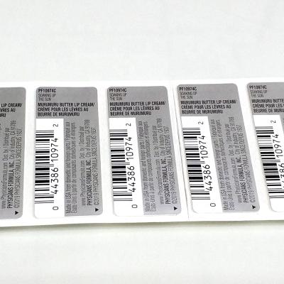 China Barcode Logo Printing Self Adhesive Barcode Sticker Roll Waterproof Custom Packaging Serial Number Label for sale