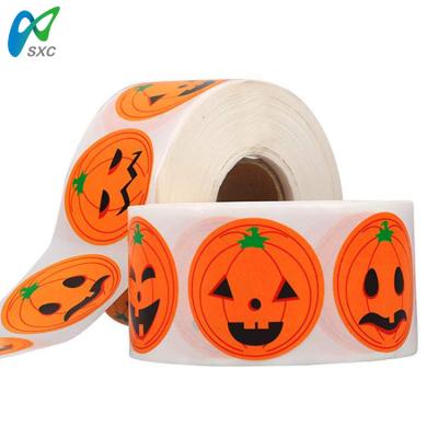 China Custom Halloween Bunny Cute Pumpkin Decoratng Sticker For Gift Envelope Seals Opens Notebooks Cards for sale