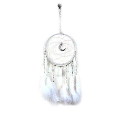 China Feather Bohemian Wholesale Dream Decoration Catcher Traditional Handmade Wind Chimes Hanging Dreamcatcher for sale