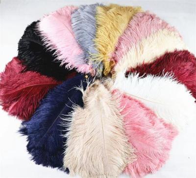 China Factory 45-50cm Wholesale Artificial Decor Feather Natural Ostrich Feathers Cheap To Wedding Decoration Colorful Feathers for sale