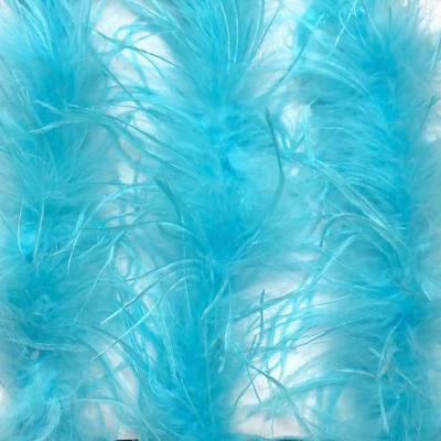 China New Design High Quality Artificial Colorful Ostrich Feather Boa Feather Single Layer Scarf 2 Meters For Decoration for sale