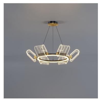 China Scandinavian Luxury Modern Italian Led Chandelier Simplicity Modern Hotel Chandelier for sale