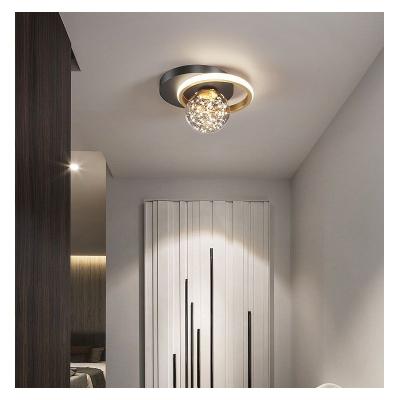 China Surface Mounted Living Room Modern Minimalist Ironwork 24W LED Indoor Dimmable Ceiling Light for sale