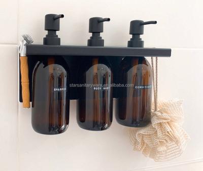 China Modern Bathroom Triple Soap Dispenser Wall mount for sale